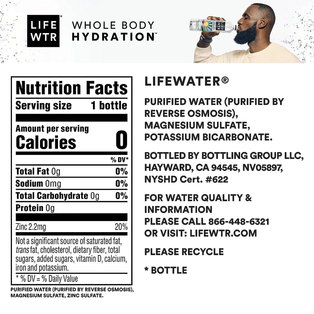 Purified Drinking Water 20 fl oz 20 Pack Plastic Bottles Z927510