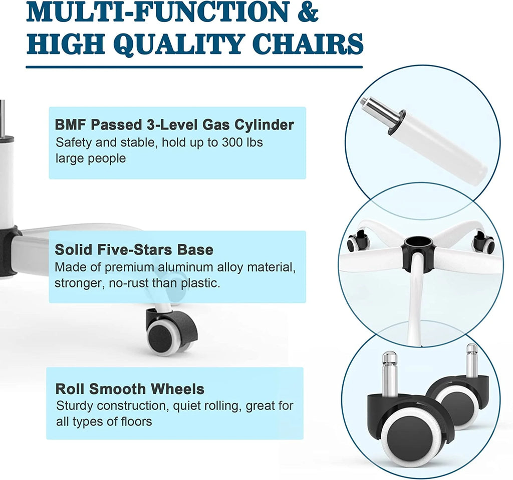 High Back Ergonomic Office Chair with Lumbar Support and Headrest L955
