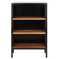 3 Shelf Wood Back Etagere - Black / Natural S270