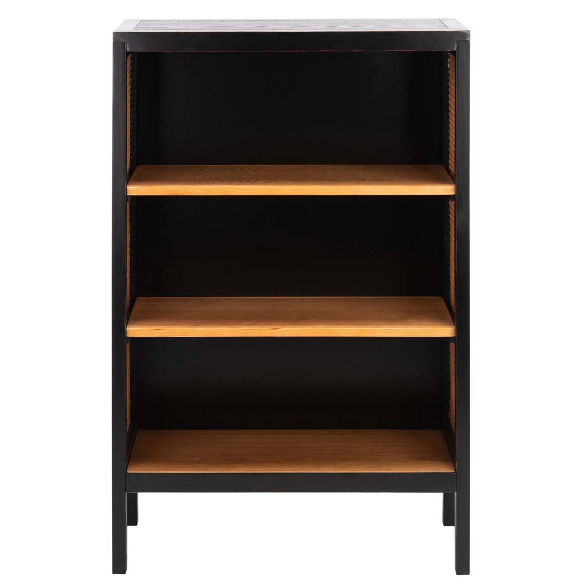 3 Shelf Wood Back Etagere - Black / Natural S270