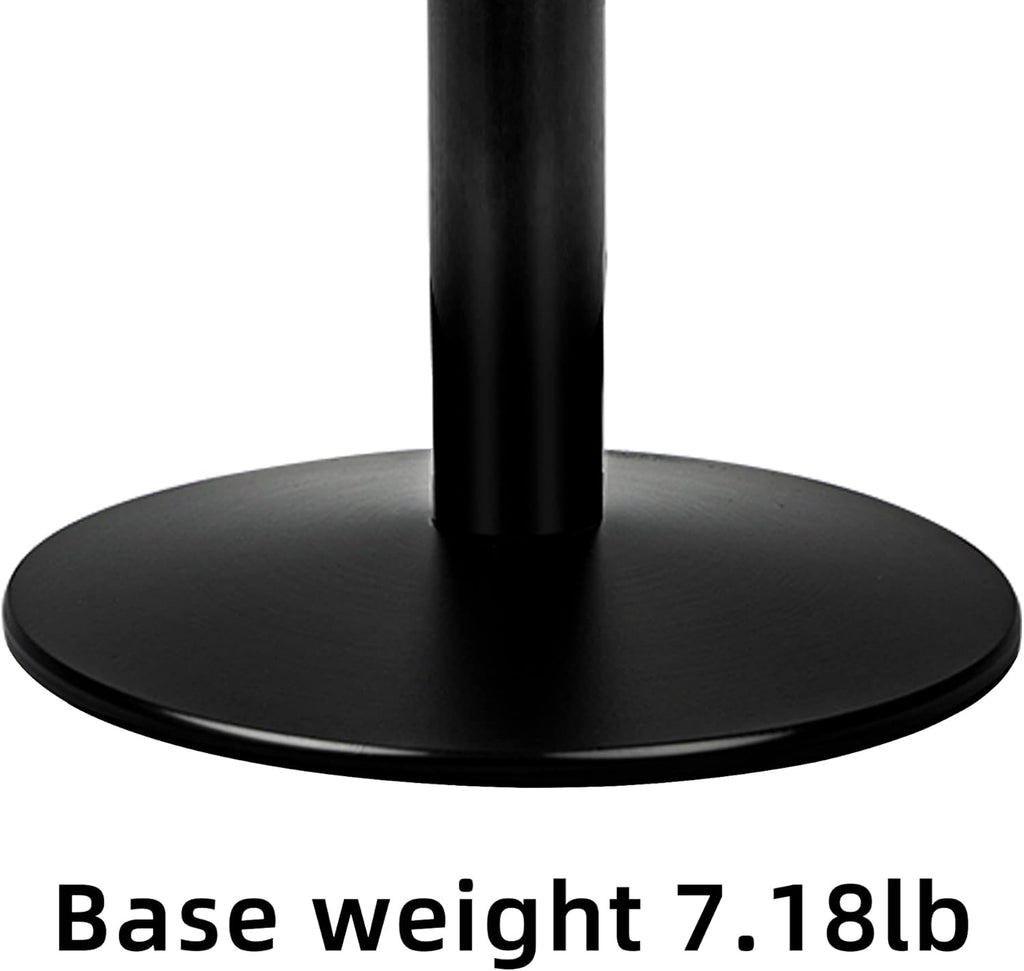 Heavy Duty Cast Iron Sign Base with 12 Diameter Bottom Round Base, 48 Movable Sign Stand Pack of 2 C928778