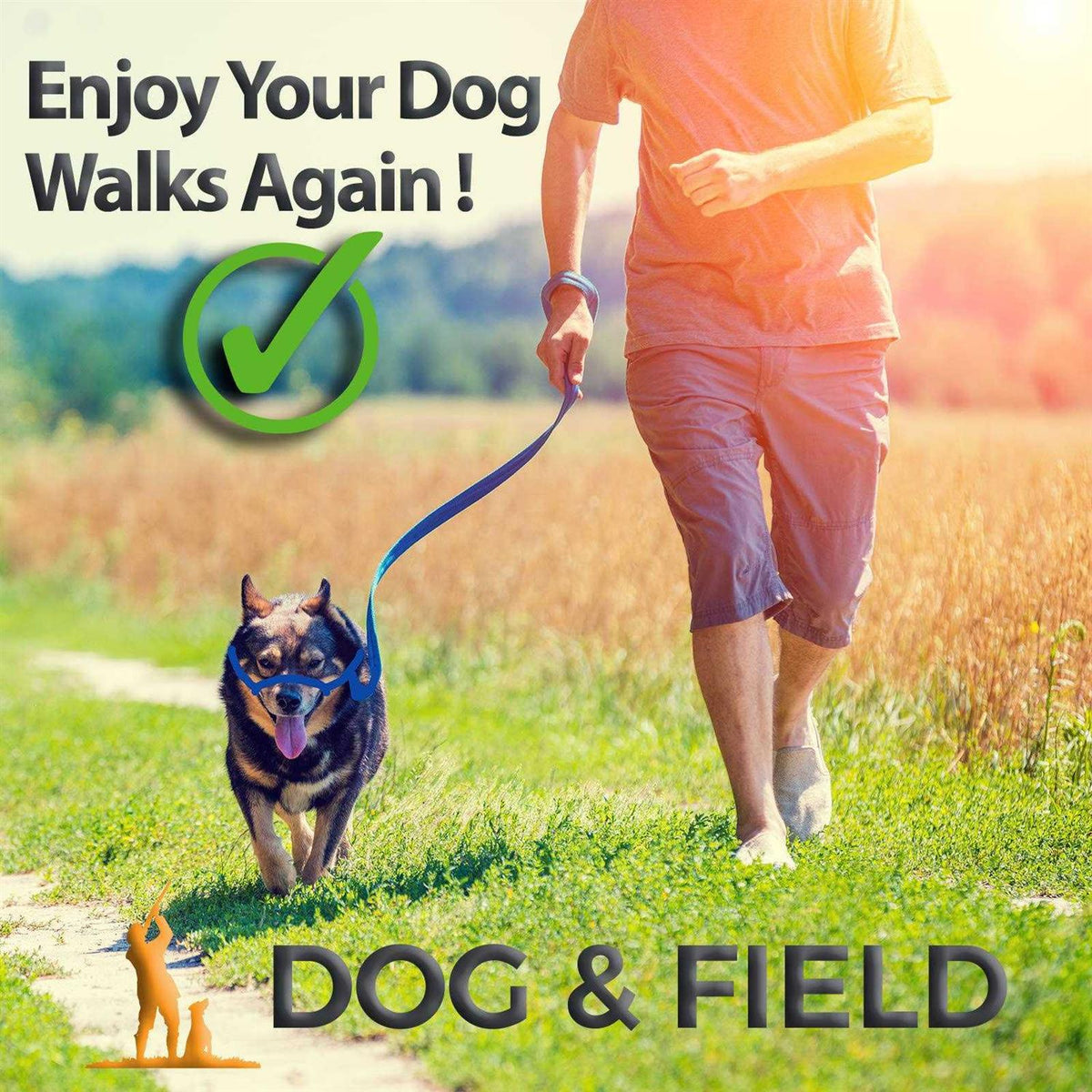 Anti Pull Dog Leash Halter Head Collar One Size Fits All D6488