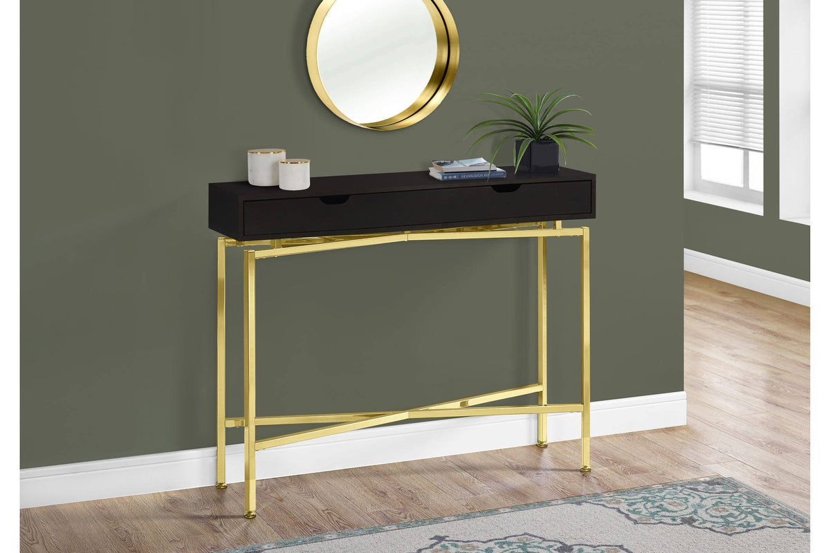 Gold Hall Console Accent Table G227061