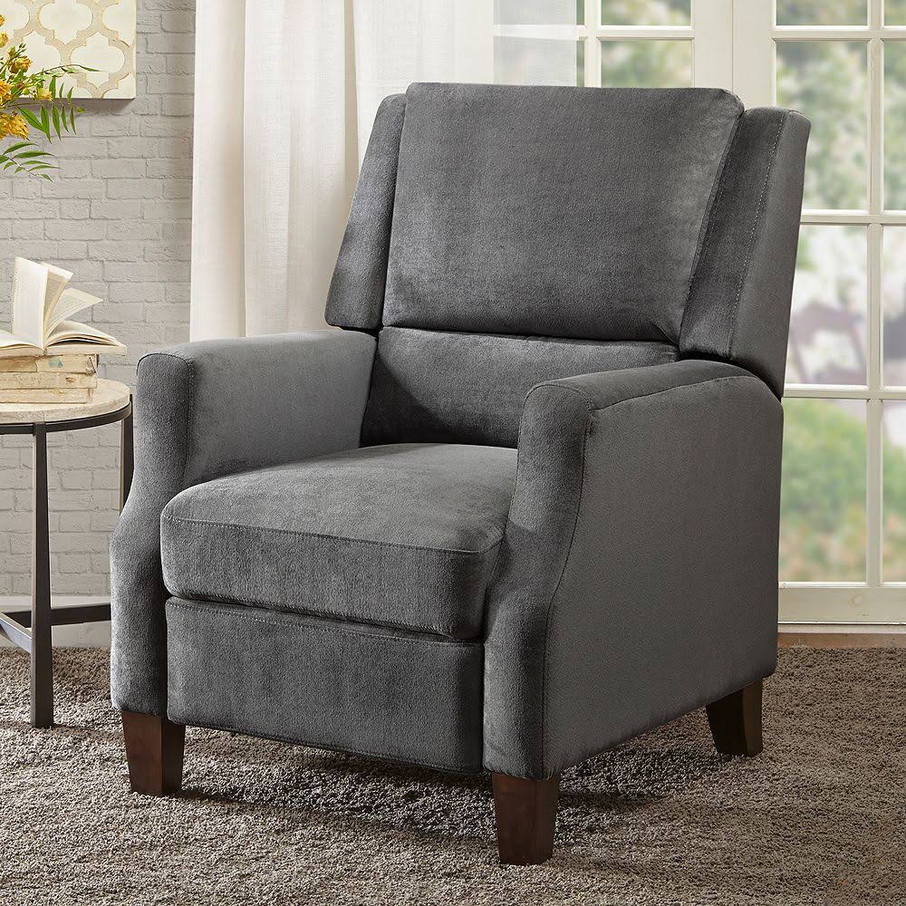 Grey Push Back Recliner K6123