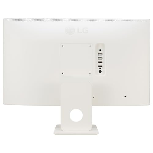 27-Inch FHD IPS Smart Monitor with Built-in Speakers, White D64541