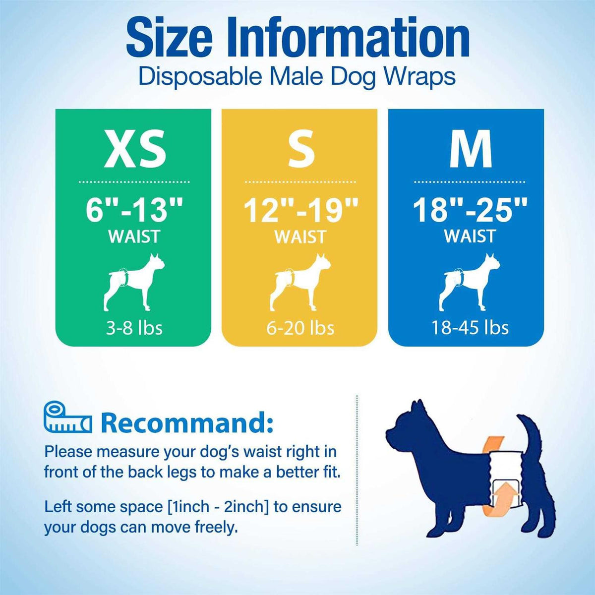 Soft Disposable Male Dog Diapers L557