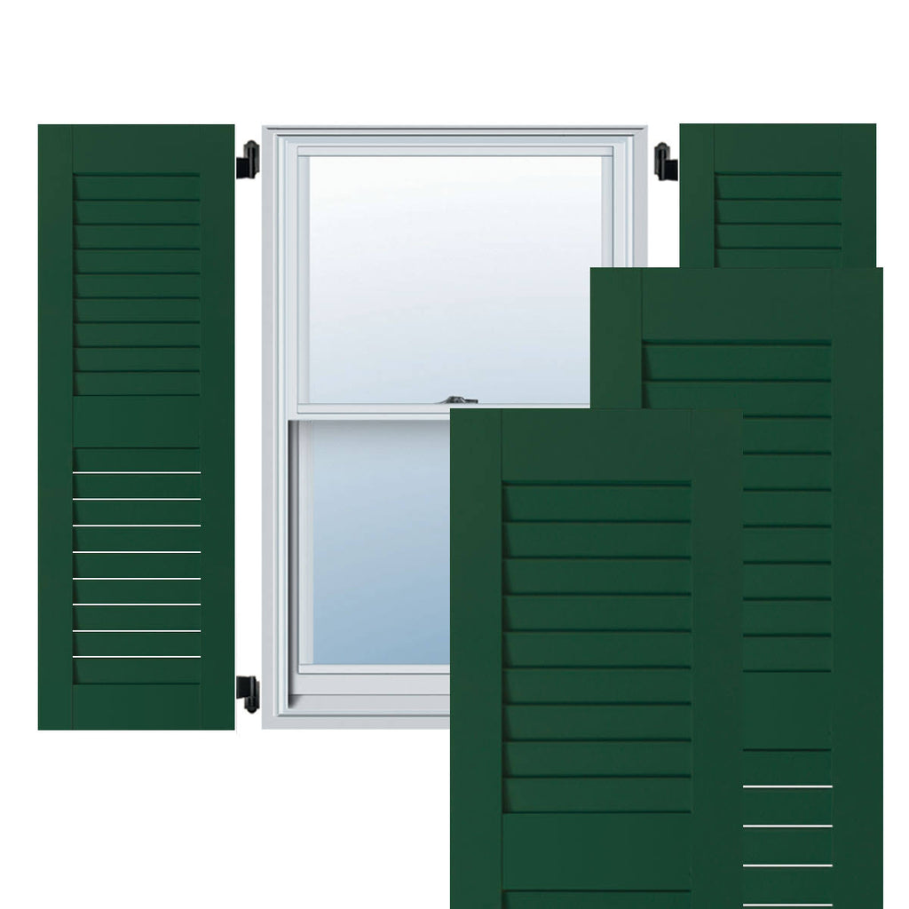 18x22W x 73x22H Exterior Real Wood Pine Open Louvered Shutters (Per Pair) G7945