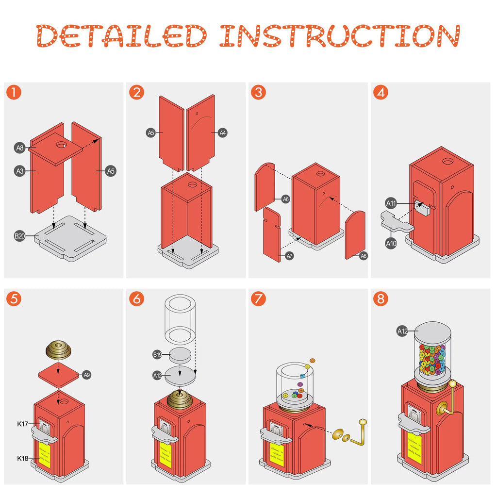 DIY Miniature House Kit 1:24 Scale Y37986