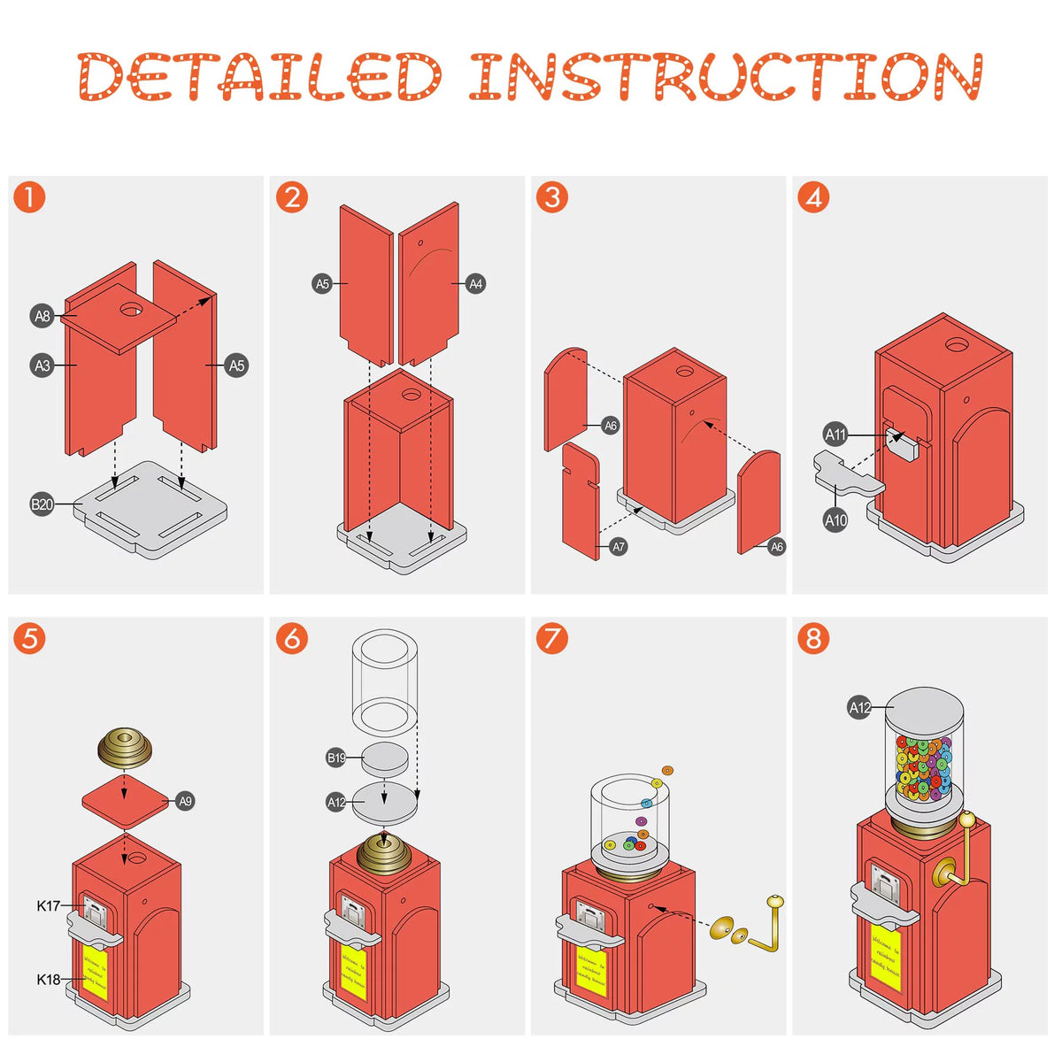 DIY Miniature House Kit 1:24 Scale Y37986