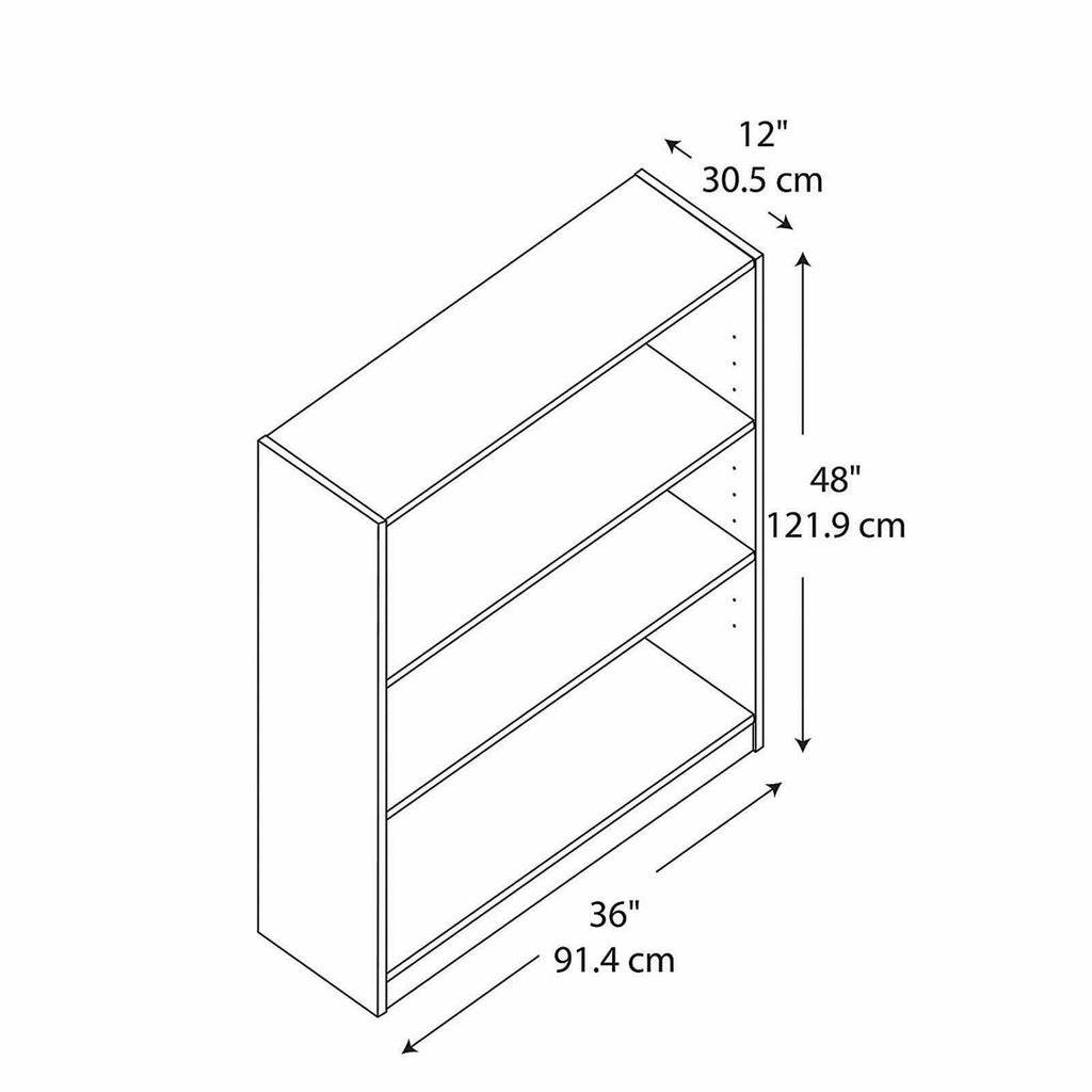 3-Shelf Bookcase in Snow Maple H863863