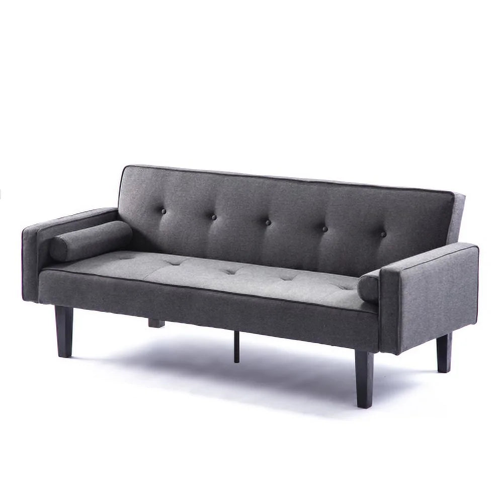 Convertible Futon Sofa Bed with Armrests J57010