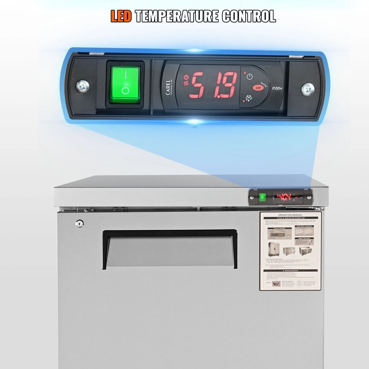28" Wide Refrigerated Prep Table with 1 Door K794133