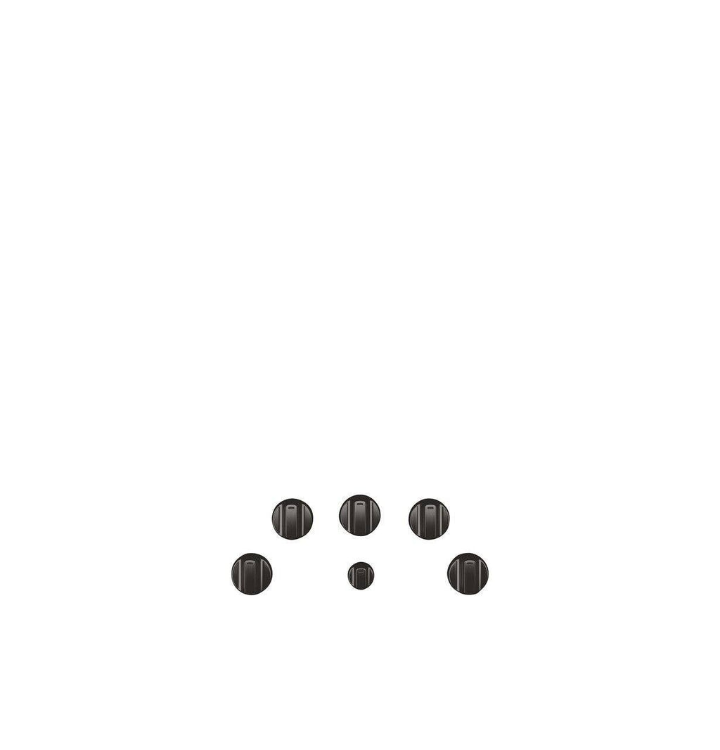 Brushed Black Electric Cooktop Knobs C619