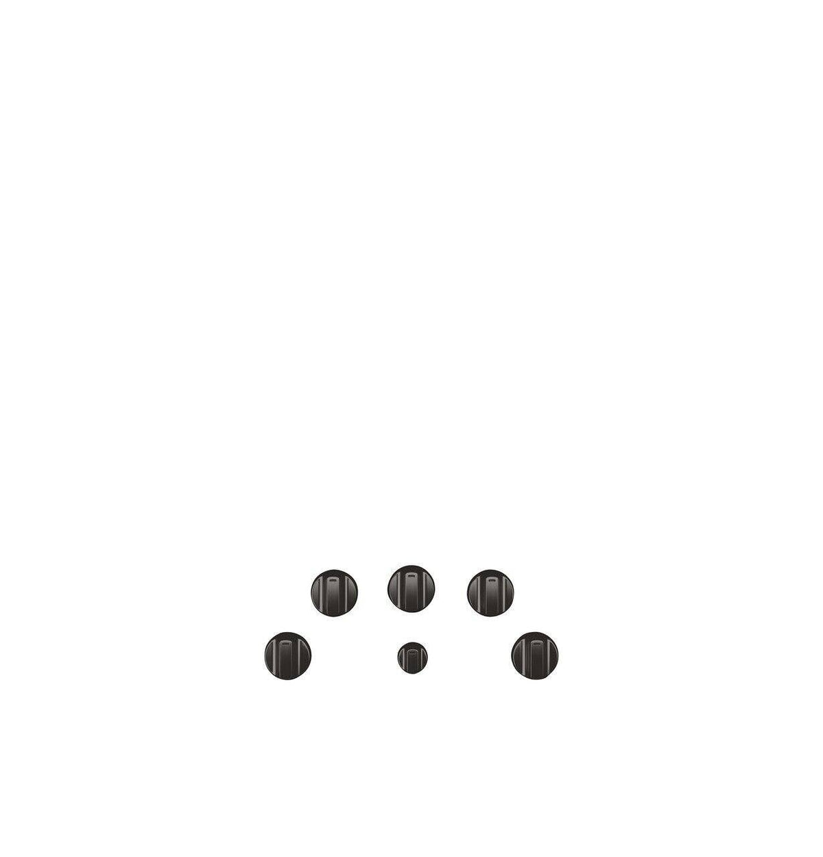 Brushed Black Electric Cooktop Knobs C619