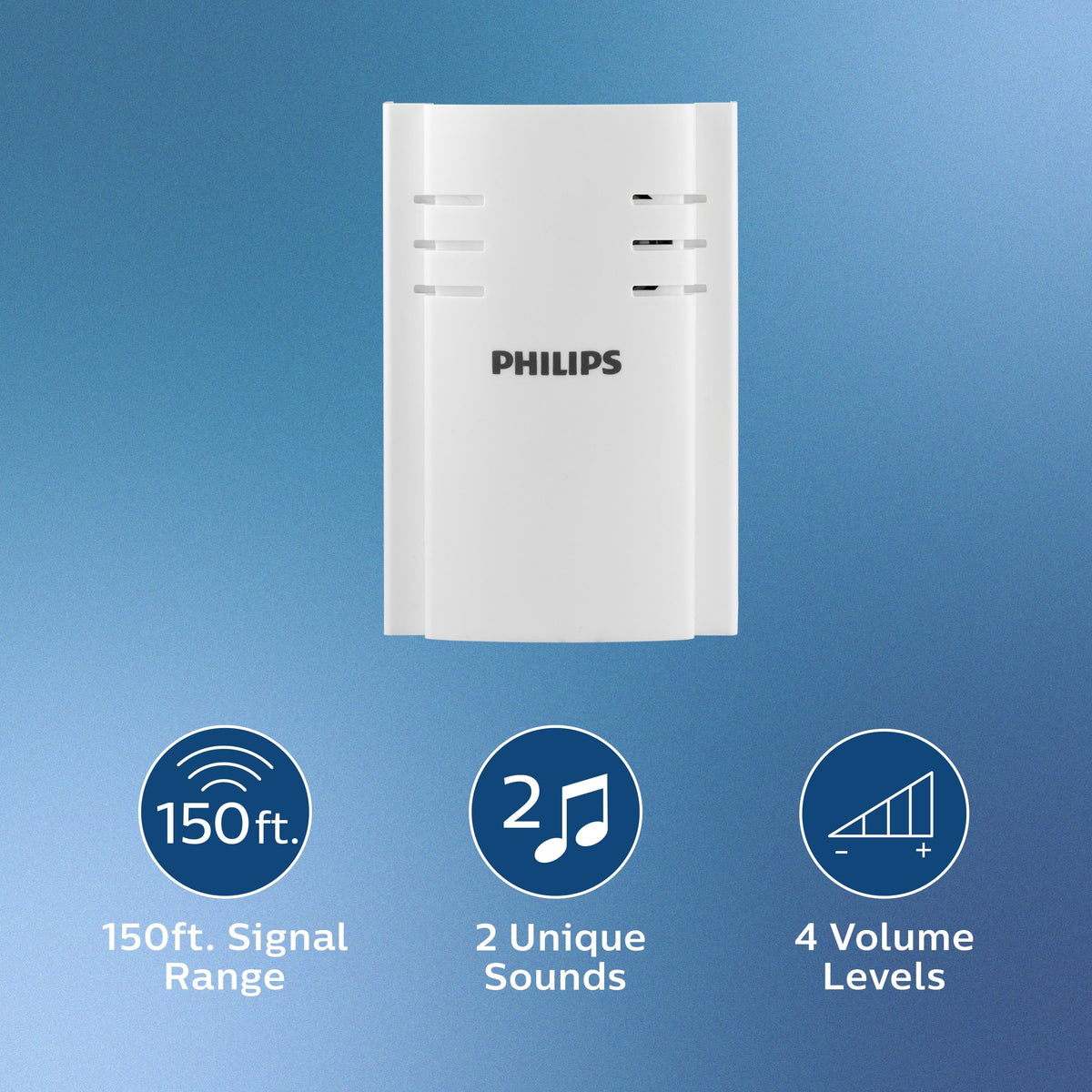 White Plug-in 2-Melody Doorbell Kit E354