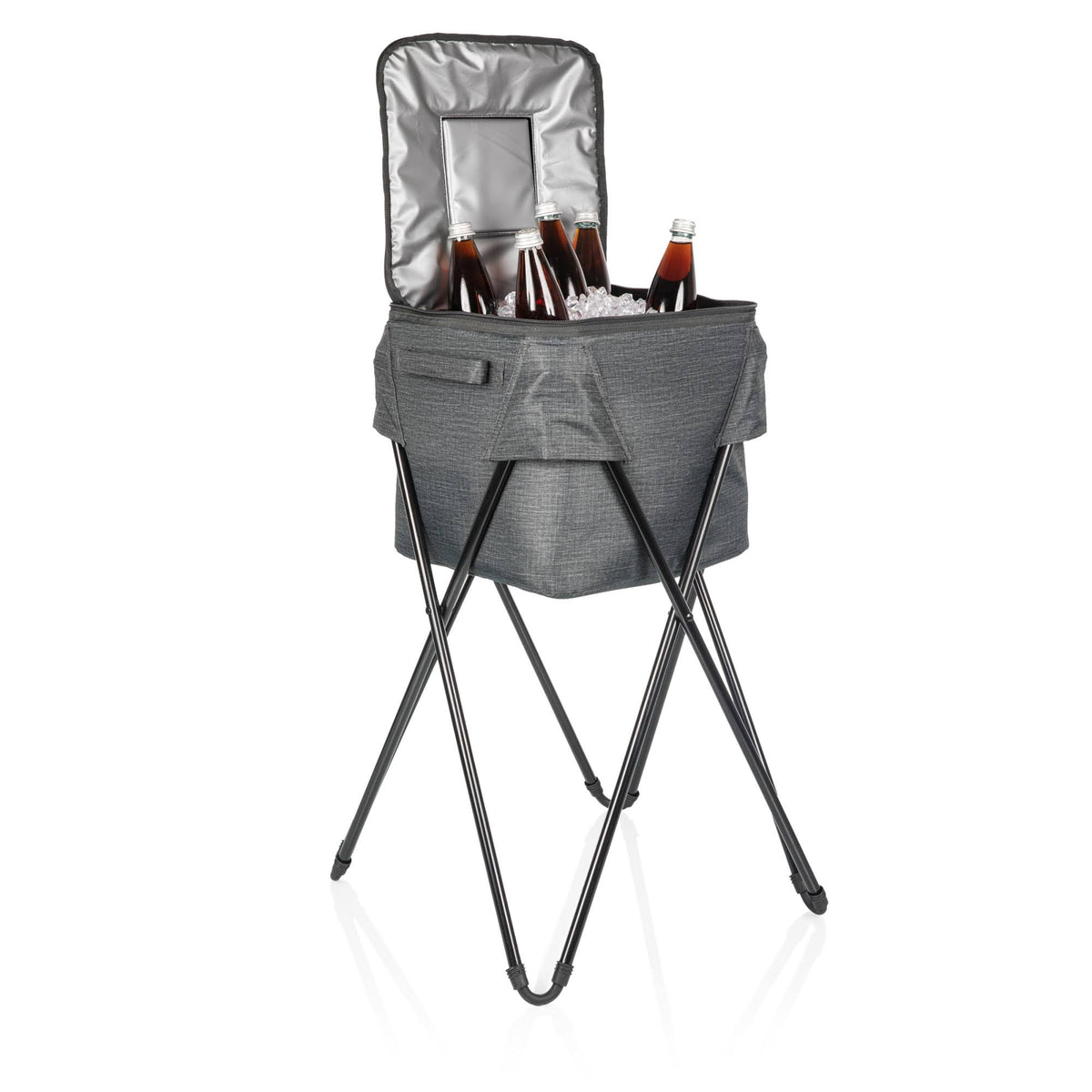 Gray Camping Cooler with Stand W1152