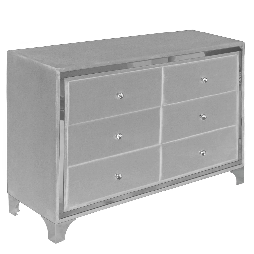 Gray Velvet Double Dresser N138869