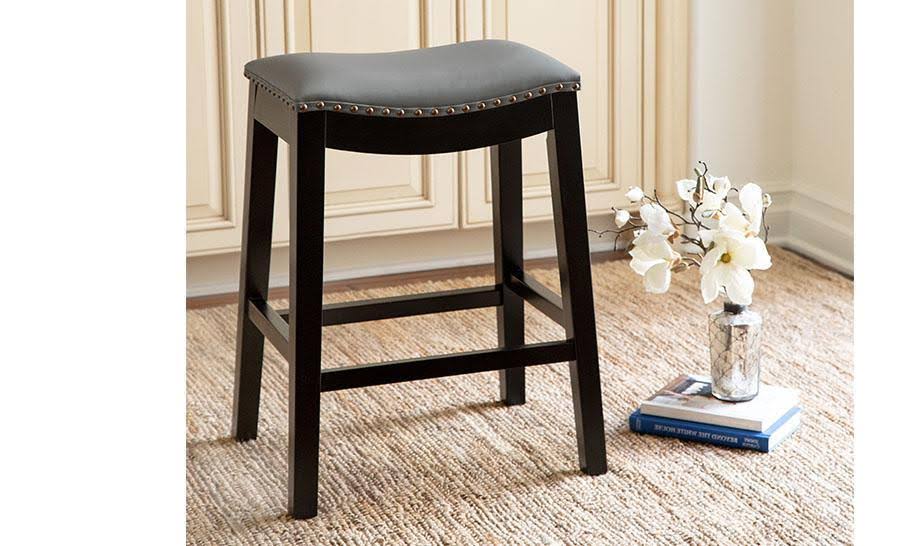 Teal Bonded Leather Counter Stool X148302
