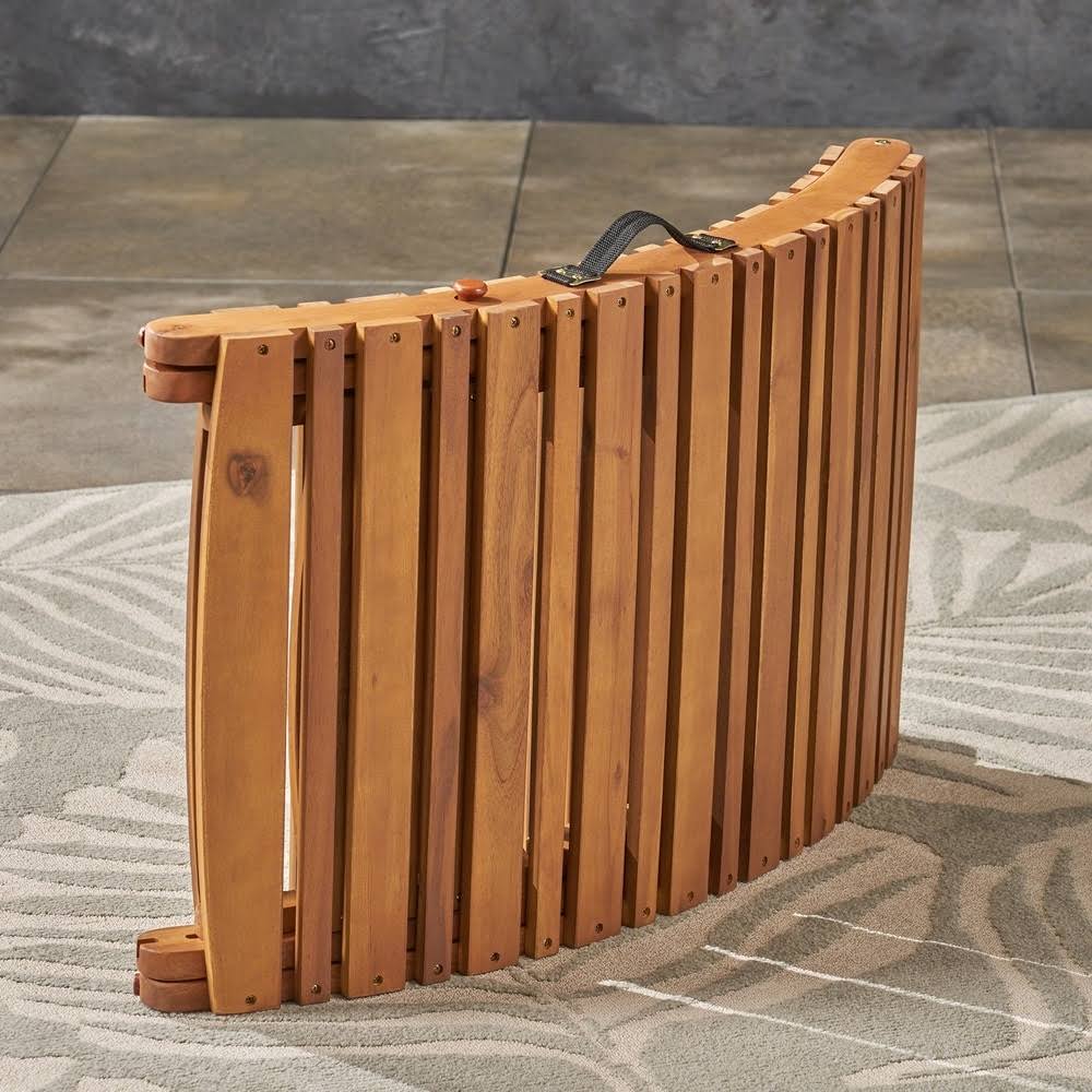Acacia Wood Chaise Lounge (Set of 2) G282203