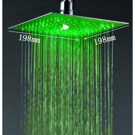 Antique Brass Rainfall LED Shower Head P708