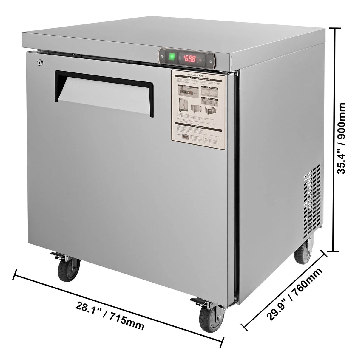 28" Wide Refrigerated Prep Table with 1 Door K794133