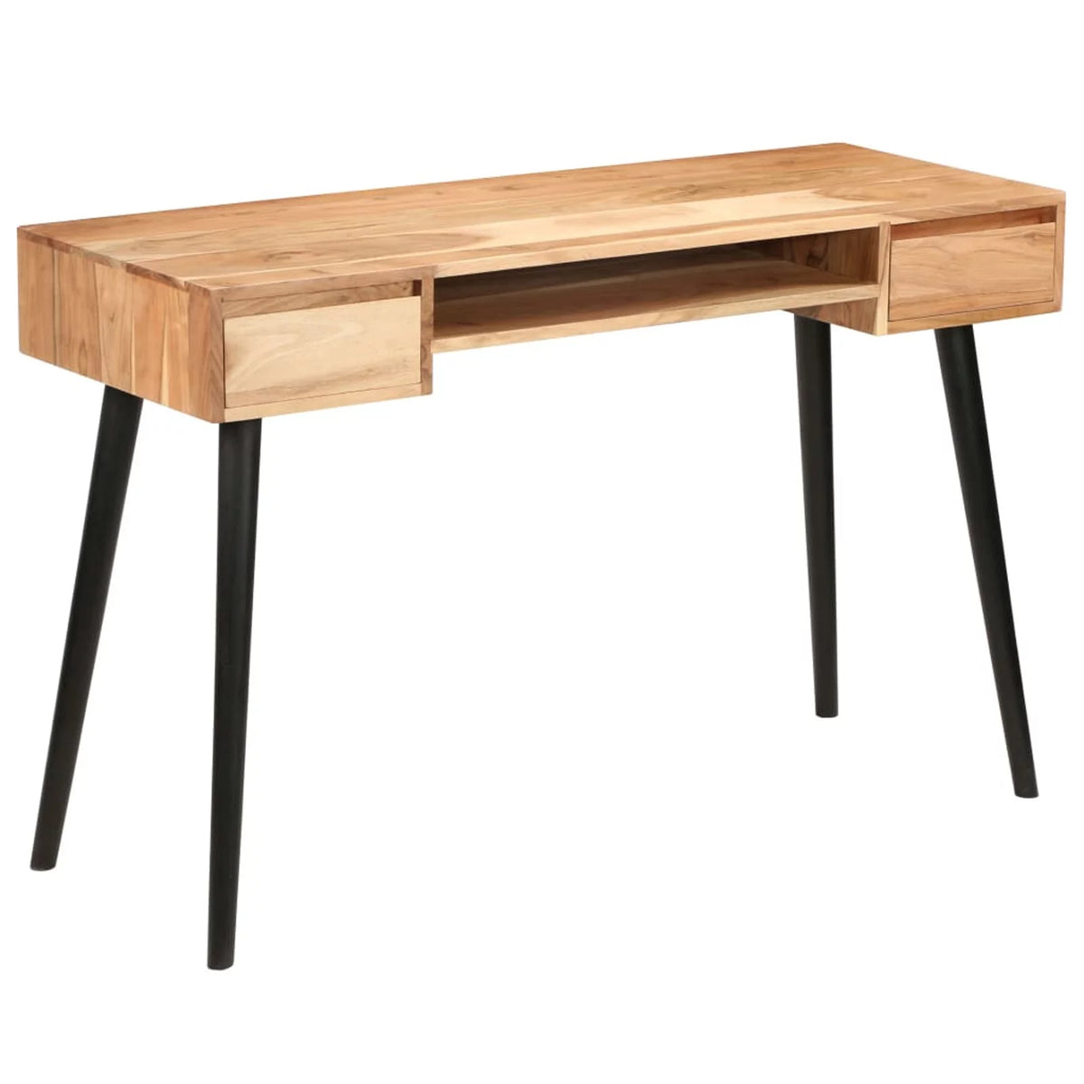Acacia Wood Writing Table with 2 Drawers and 1 Shelf M494