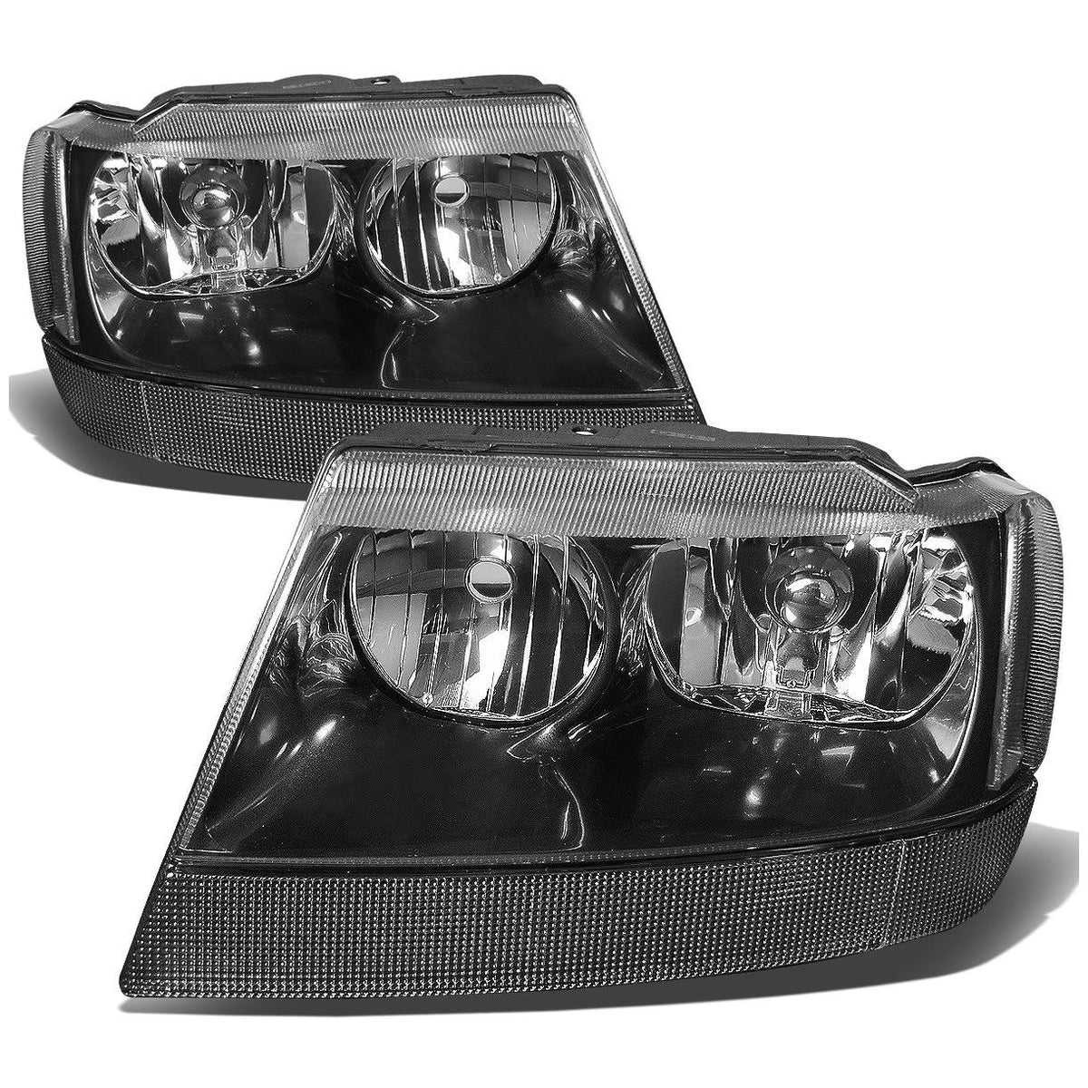 Black Housing Clear Corner Headlight Headlamps E394586