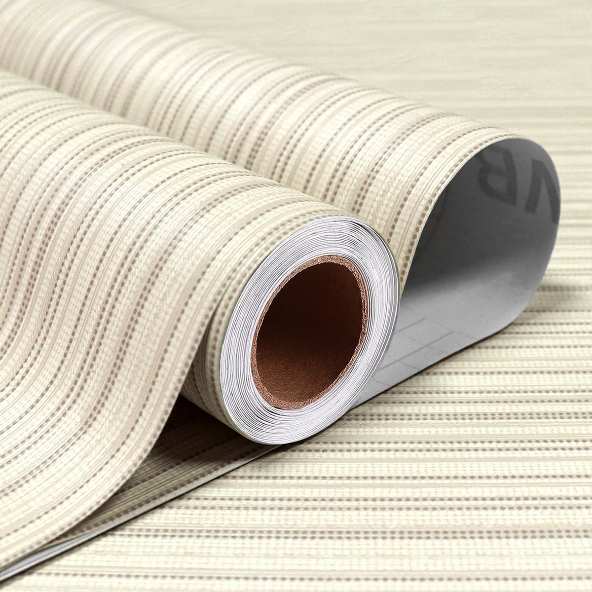 Beige Linen Textured Peel and Stick Wallpaper M208