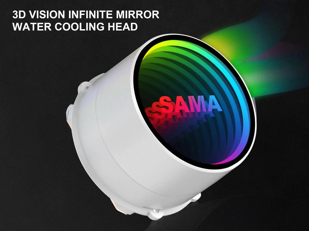 240mm ARGB Liquid Cooler with PWM Fan White D6328