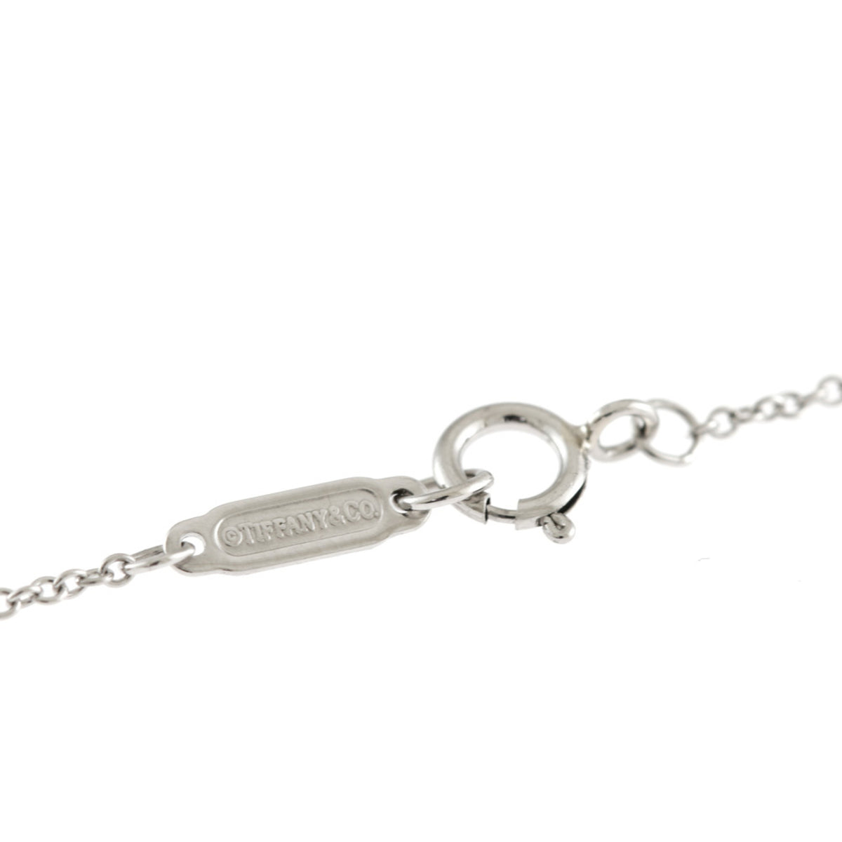 Tiffany Open Circle Diamond Necklace Pt950 Platinum D286845