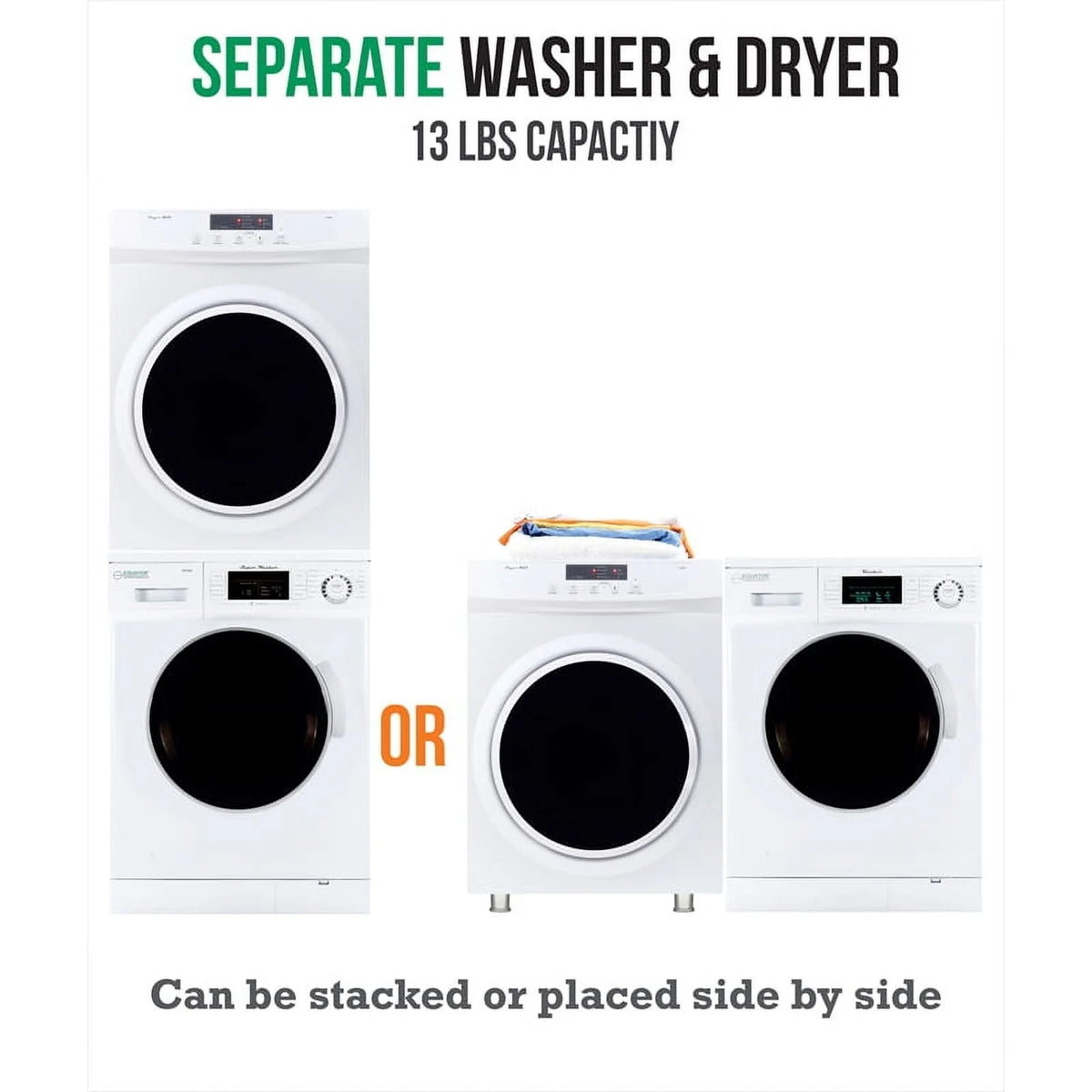 Compact Front Load Washer & Dryer G75033