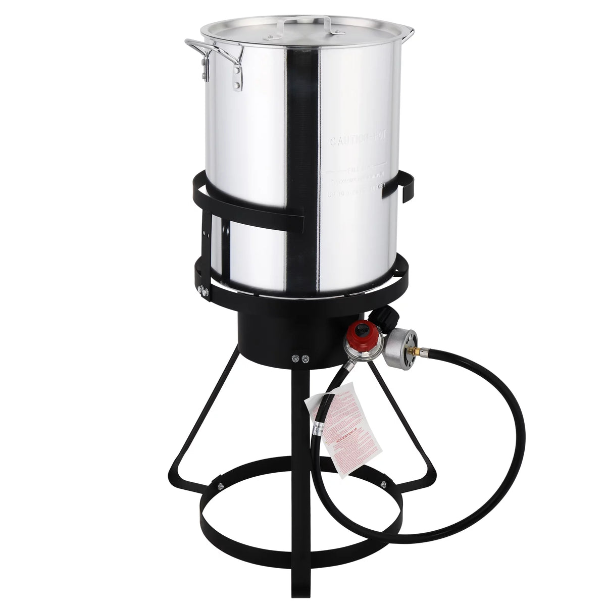 30qt Aluminum Turkey Fryer Pot with Thermometer K65507