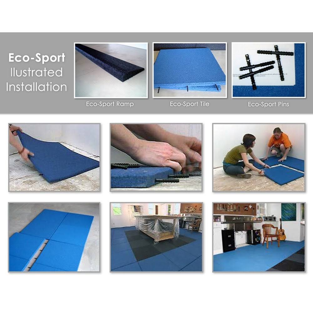 1-Inch Interlocking Flooring Tiles 18 Pack Terra Cota T56327