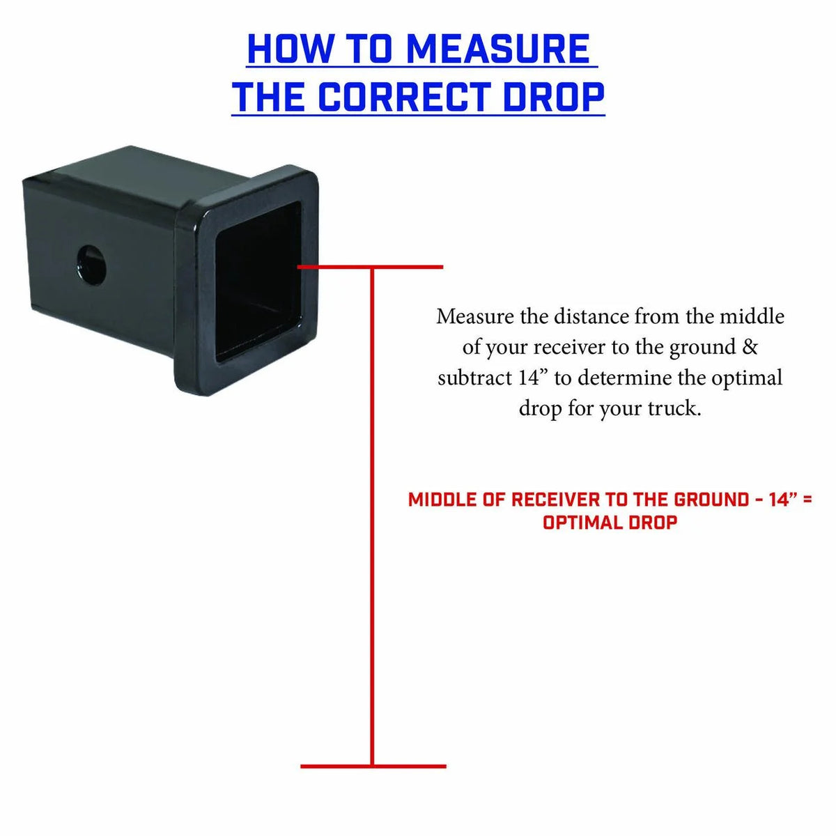 Adjustable 17.5" Drop Hitch with Dual-Ball, Pintle Lock, Stabilizer Kit for 2" Receiver X518510