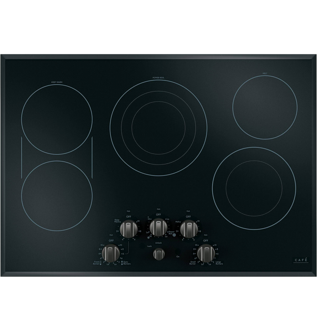 Brushed Black Electric Cooktop Knobs C619