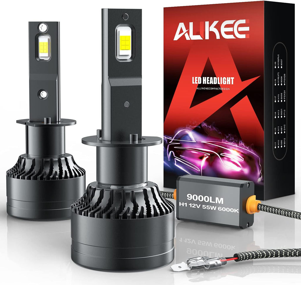 H1 LED Headlight Bulb 110W 18,000LM 6000K Cool White Conversion Kit Pack of 2 I654