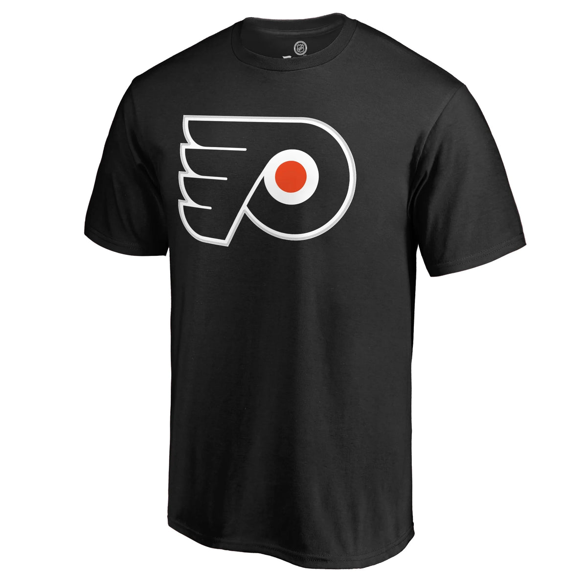 Black Philadelphia Flyers Team Logo Backer Name & Number T-Shirt D643035