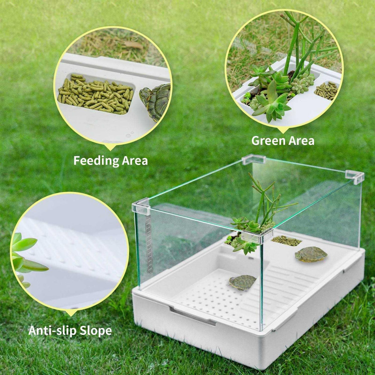 Turtle Tank with Adjustable Water Pump Filter G311