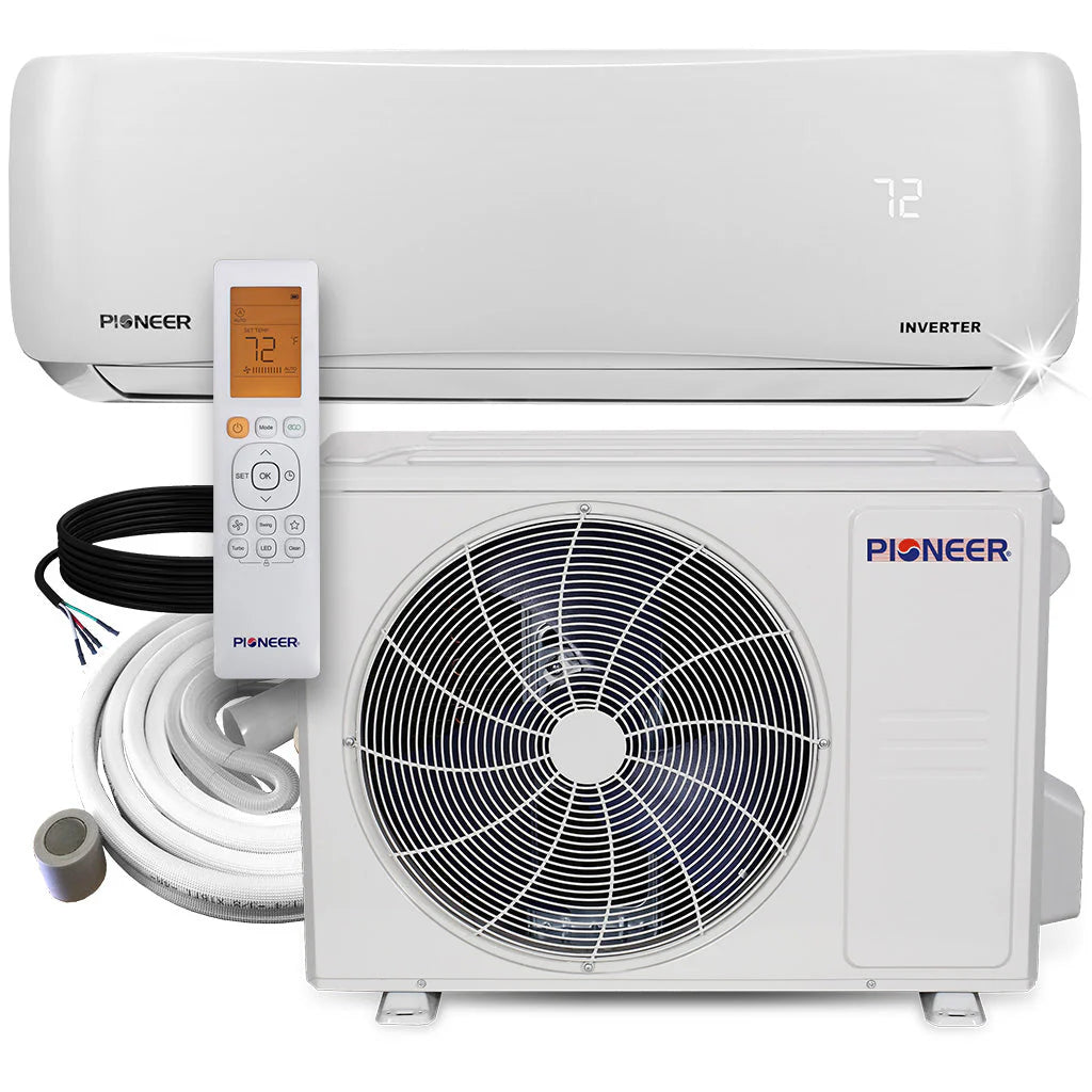 18000 BTU 21 SEER 230V Ductless Mini-Split Inverter Air Conditioner Heat Pump System X67812