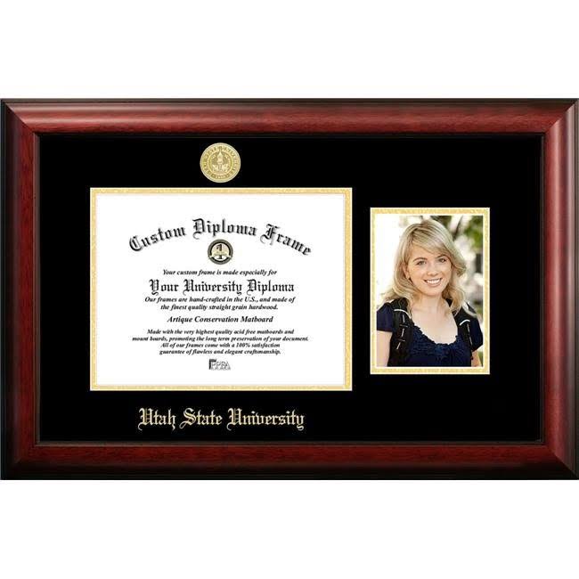 Gold Embossed Diploma Frame with 5 X7 Portrait Z8813
