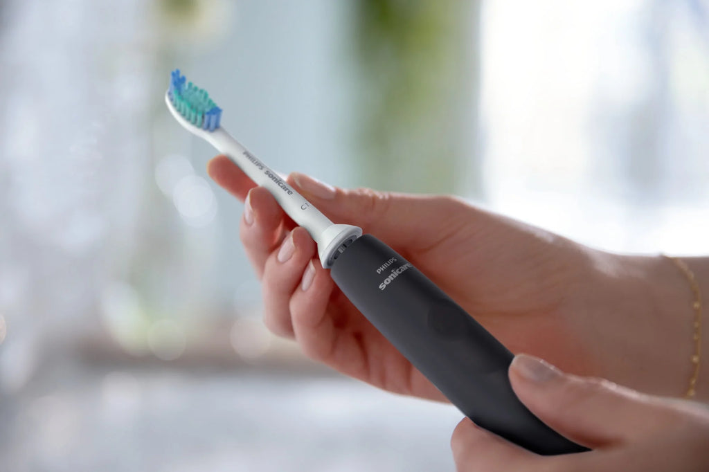 Rechargeable Electric Toothbrush with Pressure Sensor, Black P7472