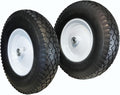 Flat-Free 4.80/4.00-8 Universal Wheelbarrow Cart Wheels with Grease Fitting I14989