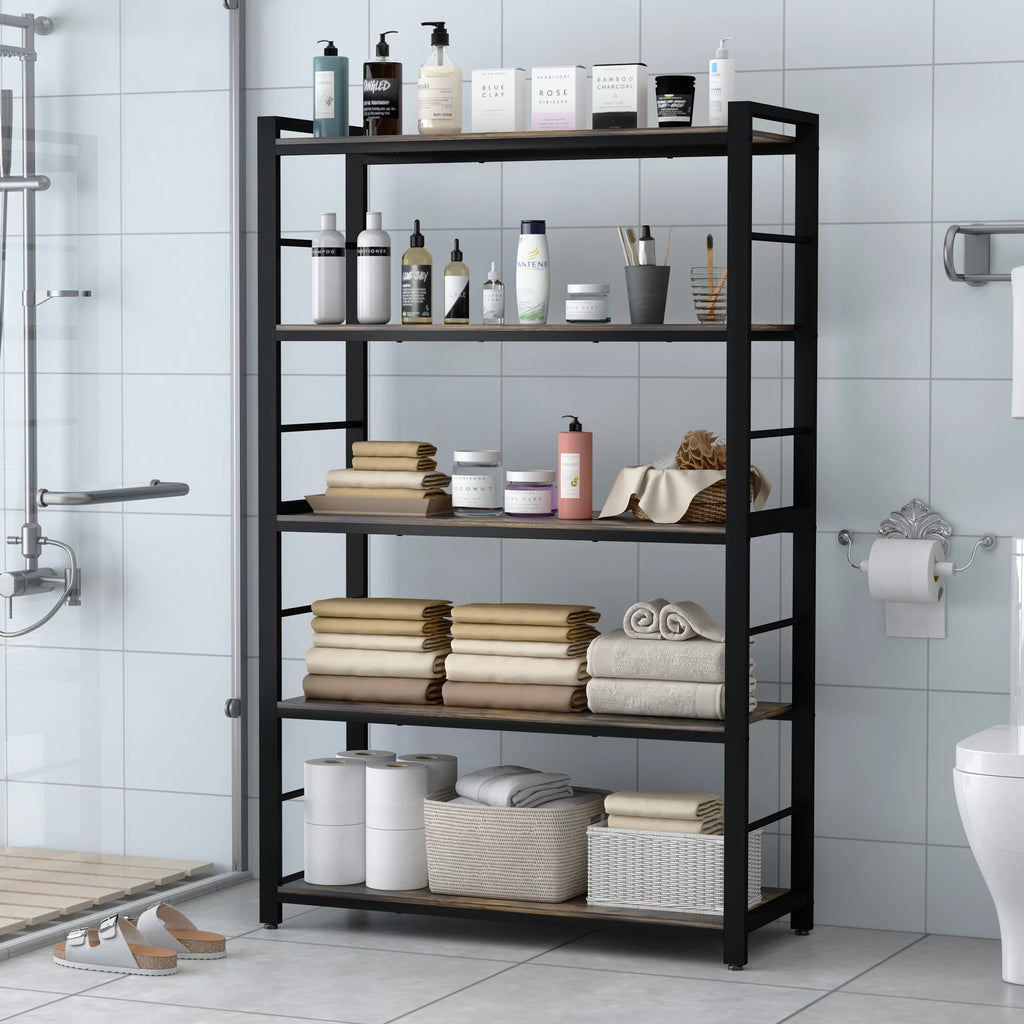 5 Tier Utility Storage Shelf with Hooks G65222
