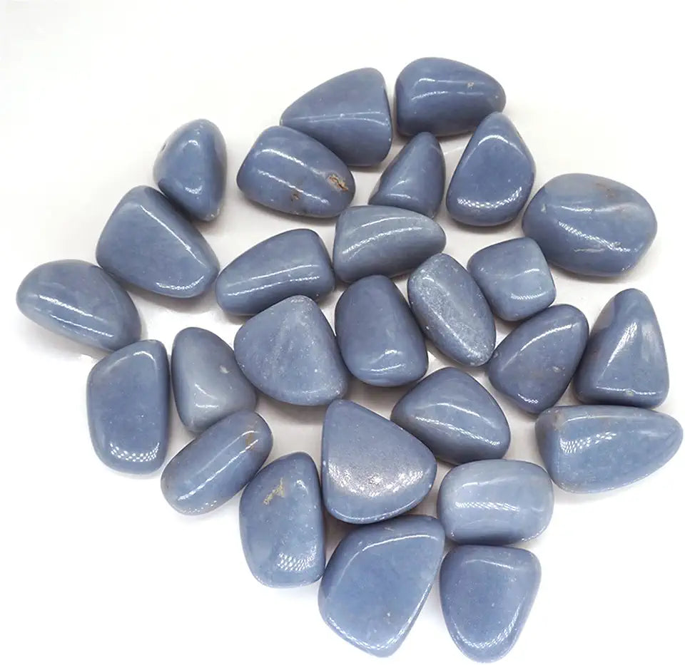 Natural Crystal Rough Blue Tumbled Stone Quartz Mineral Specimen 10g O441300