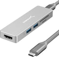 5 in 1 USB C Multi-Port HUB with SD & Micro SD Card-Reader, HDMI 2.0 Port, 2 x USB 3.0 Ports J19266