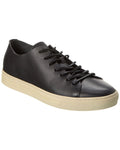 Black Leather Sneaker A9715