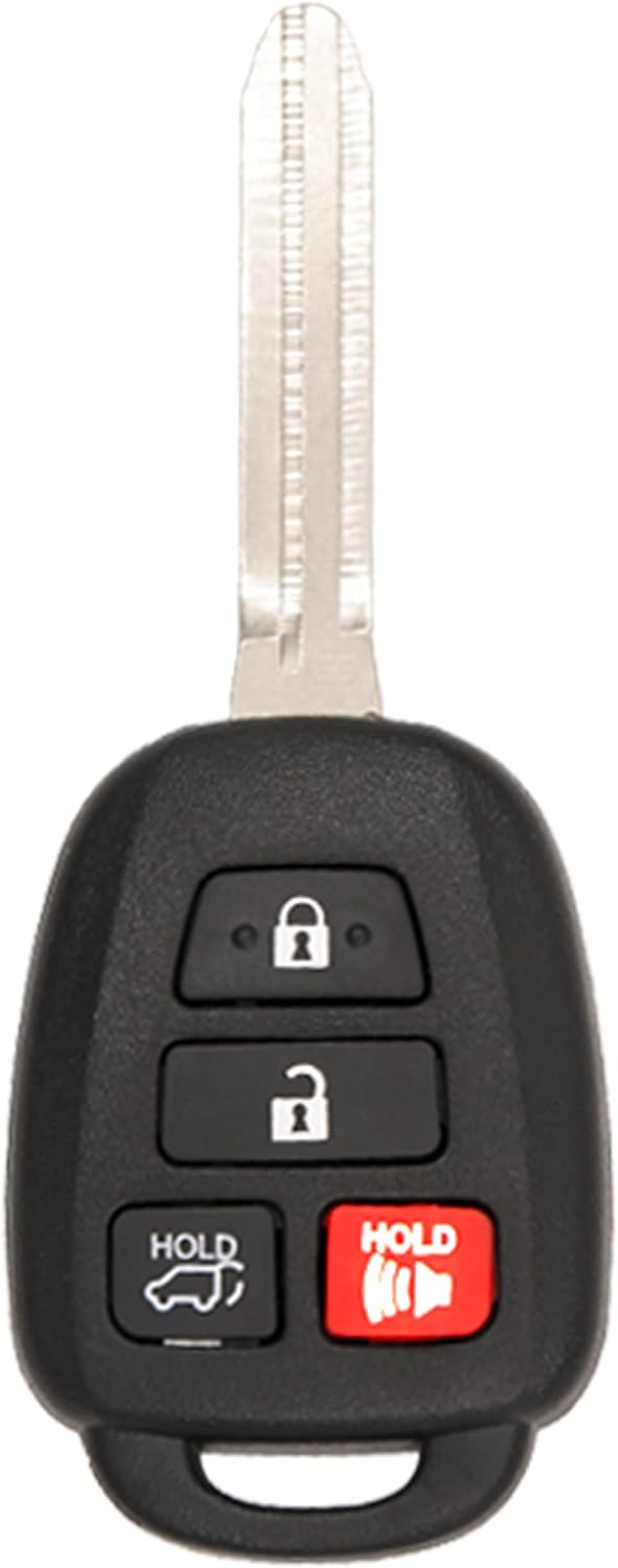 Keyless2Go Replacement 4 Button Remote Key Toyota RAV4 H Chip Pack of 2 C688007