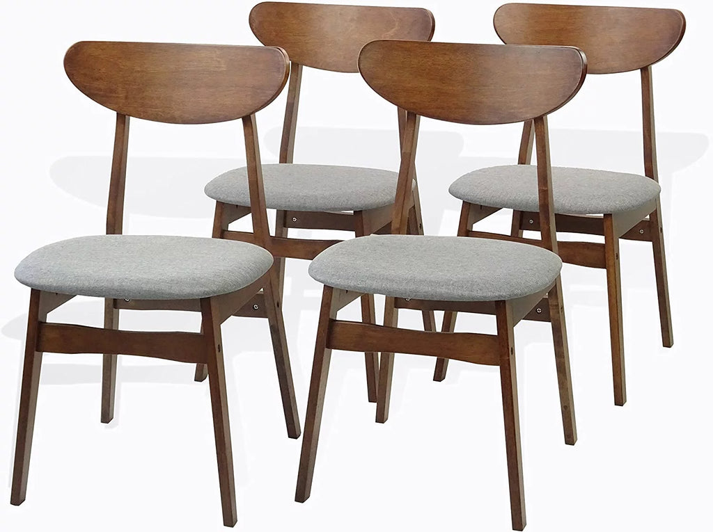 Set of 3 Square Dining Table and 2 Side Chairs Solid Wood Medium Brown F84812