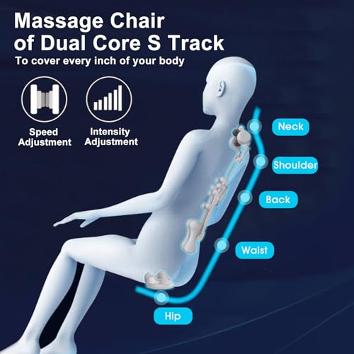 Black Full Body Zero Gravity Massage Chair with Heat and Foot Rollers F200