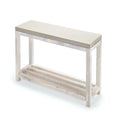 Indoor or Outdoor Cement Console Table with Lower Shelf G42358